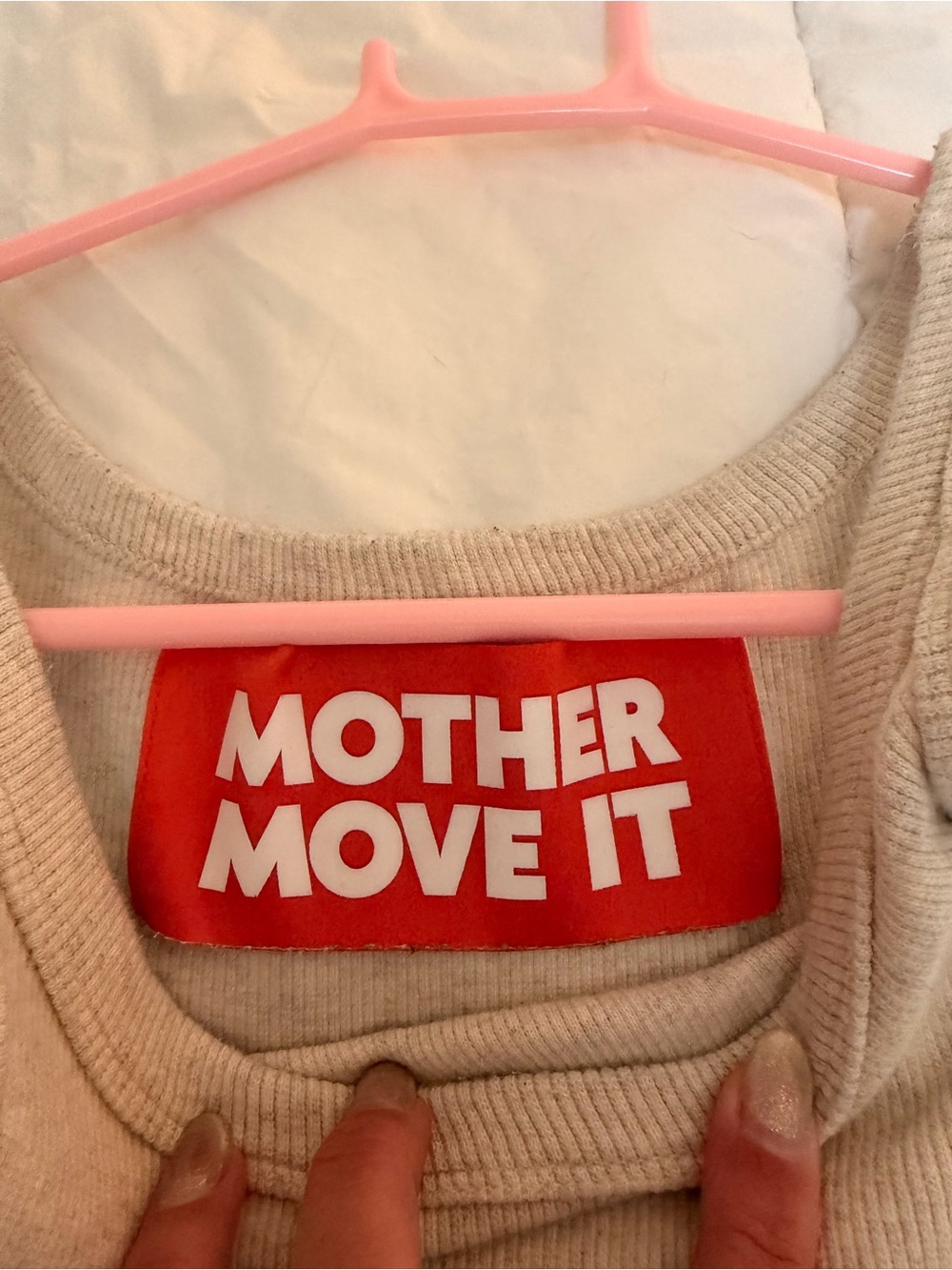 MOTHER Move It Ribbed Tank Top, Size L - Picture 3 of 5